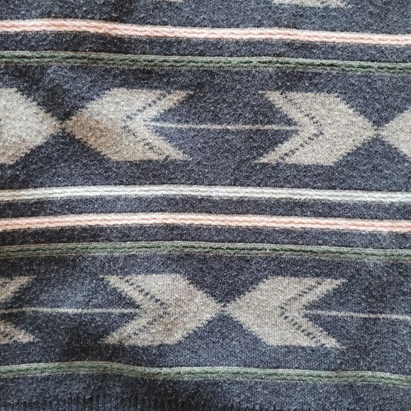 Ethereal Paper Crane Cardigan Tribal Aztec Southwest Southern Boho Fringe Medium - Picture 6 of 7